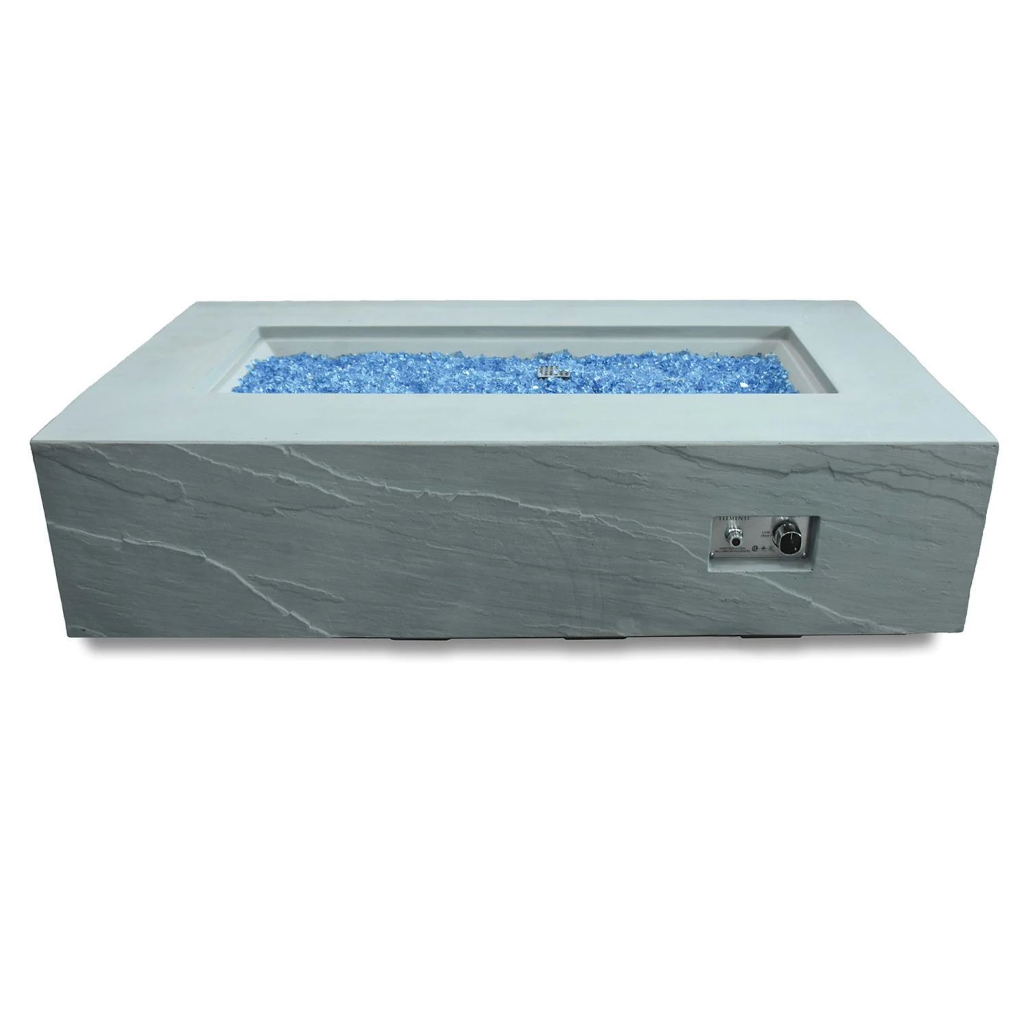 Gas Feuerstelle Colorado Sandstein-Optik Grau – Bild 2